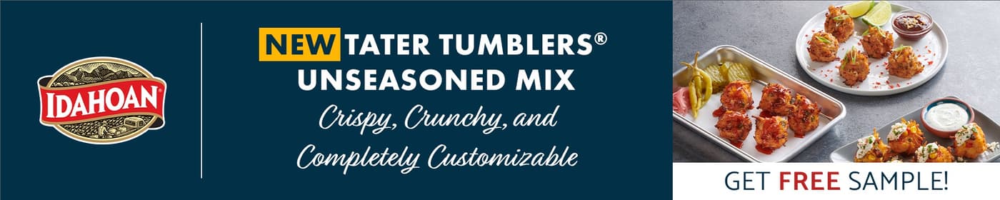 Tater Tumblers Unseasoned Mix Free Sample - banner - both - 10.11 - 12.31.24